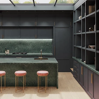 Cosentino Målbestilt Bordplade Silestone Jardin Emerald Matt, 3 cm