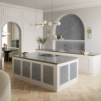 Cosentino Målbestilt Bordplade Silestone Parisien Bleu Polerad, 1.2 cm