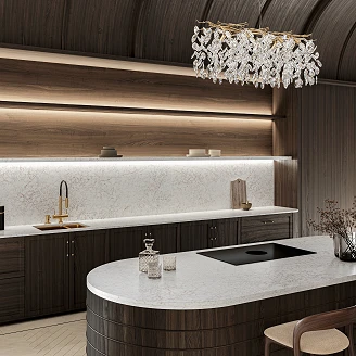 Cosentino Målbestilt Bordplade Silestone Rivière Rose Polerad, 3 cm