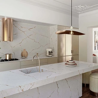 Cosentino Målbestilt Bordplade Silestone Versailles Ivory Polerad, 3 cm