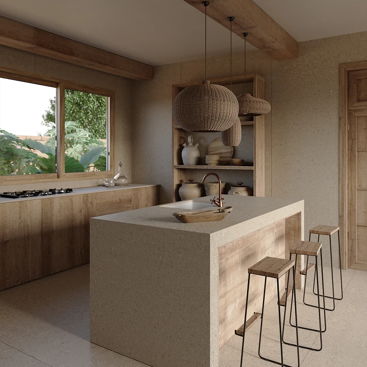 Cosentino Målbestilt Bordplade Dekton Avorio Tekstureret Matt, 1.2 cm
