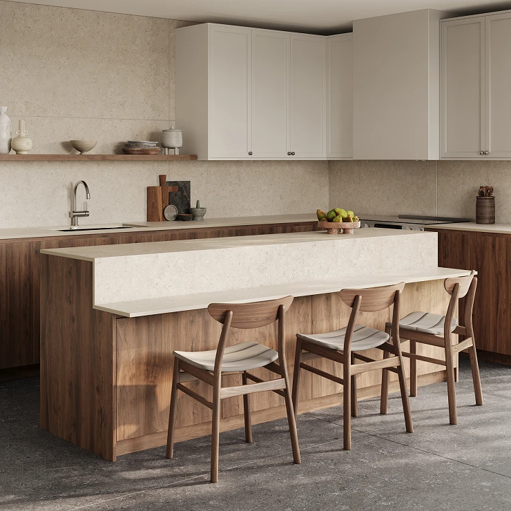Cosentino Målbestilt Bordplade Dekton Nebbia Tekstureret Matt, 1.2 cm