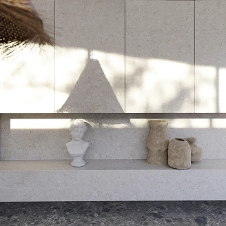 Cosentino Målbestilt Bordplade Dekton Nebbia Tekstureret Matt, 2 cm