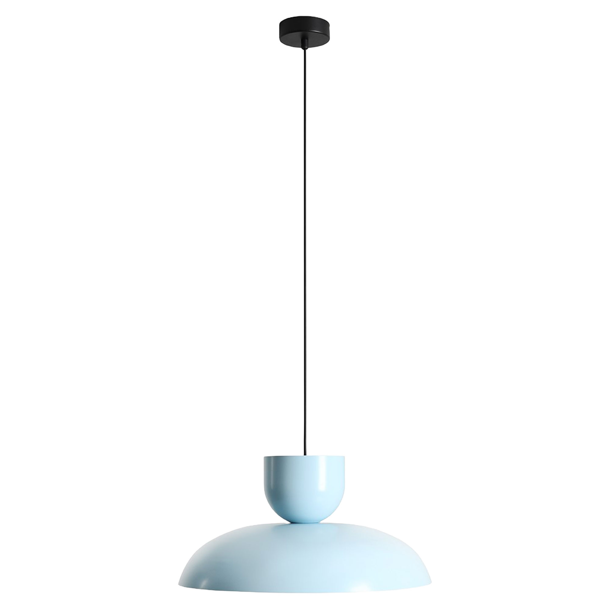 Hængende Lampe Milda Mørk Babyblå