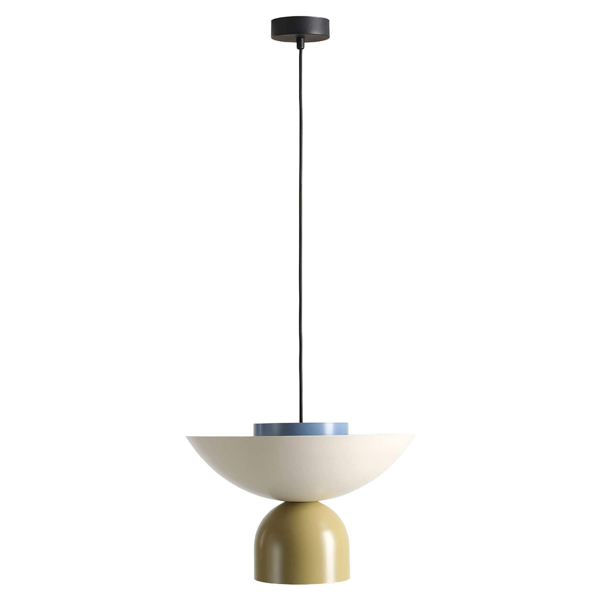 Hængende Lampe Nindra Dueblå, Pistacie