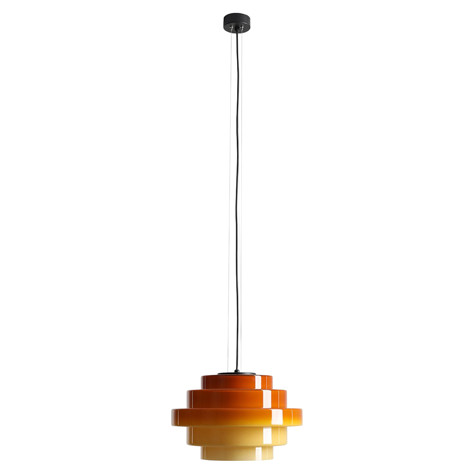 Hængende Lampe Ylmo Honninggul Ø28 cm