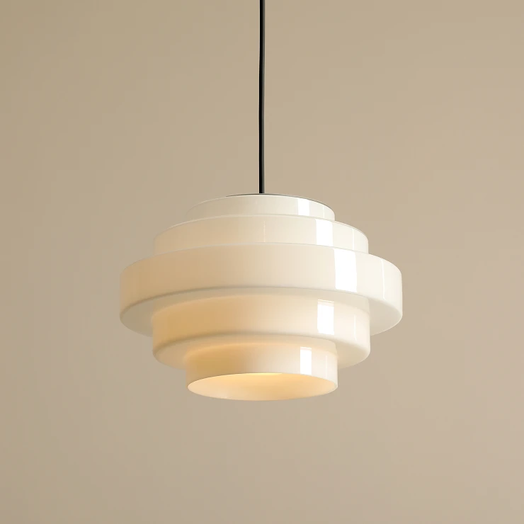 Hængende Lampe Ylmo Mælkehvid L Ø28 cm