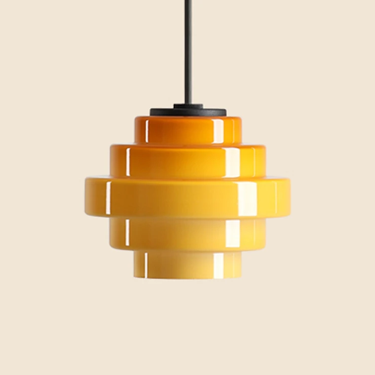 Hængende Lampe Ylmo Honninggul Ø14 cm