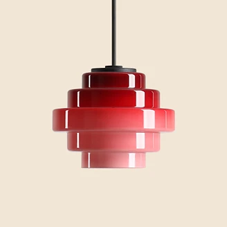 Hængende Lampe <strong>Ylmo</strong>  Bærrød Ø14 cm