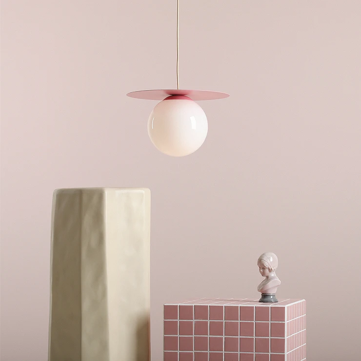 Hængende Lampe Lynno Lyserød