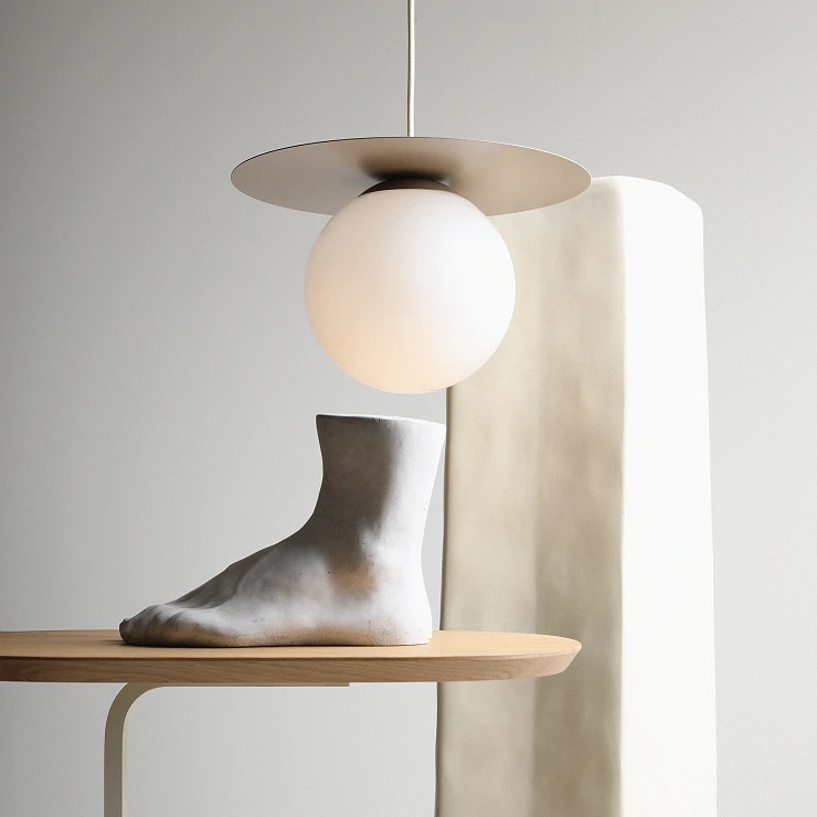 Hængende Lampe Lynno Beige