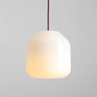 Hængende Lampe <strong>Ternia</strong>  Beige, Kirsebærrød