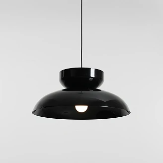 Hængende Lampe <strong>Rundo</strong>  Mørk Sort Glans