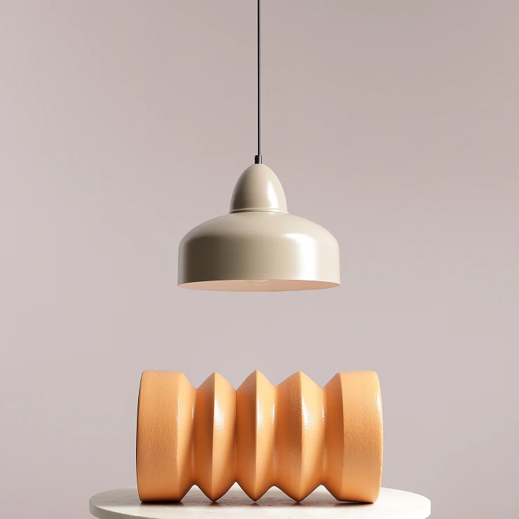 Hængende Lampe Kloty Beige