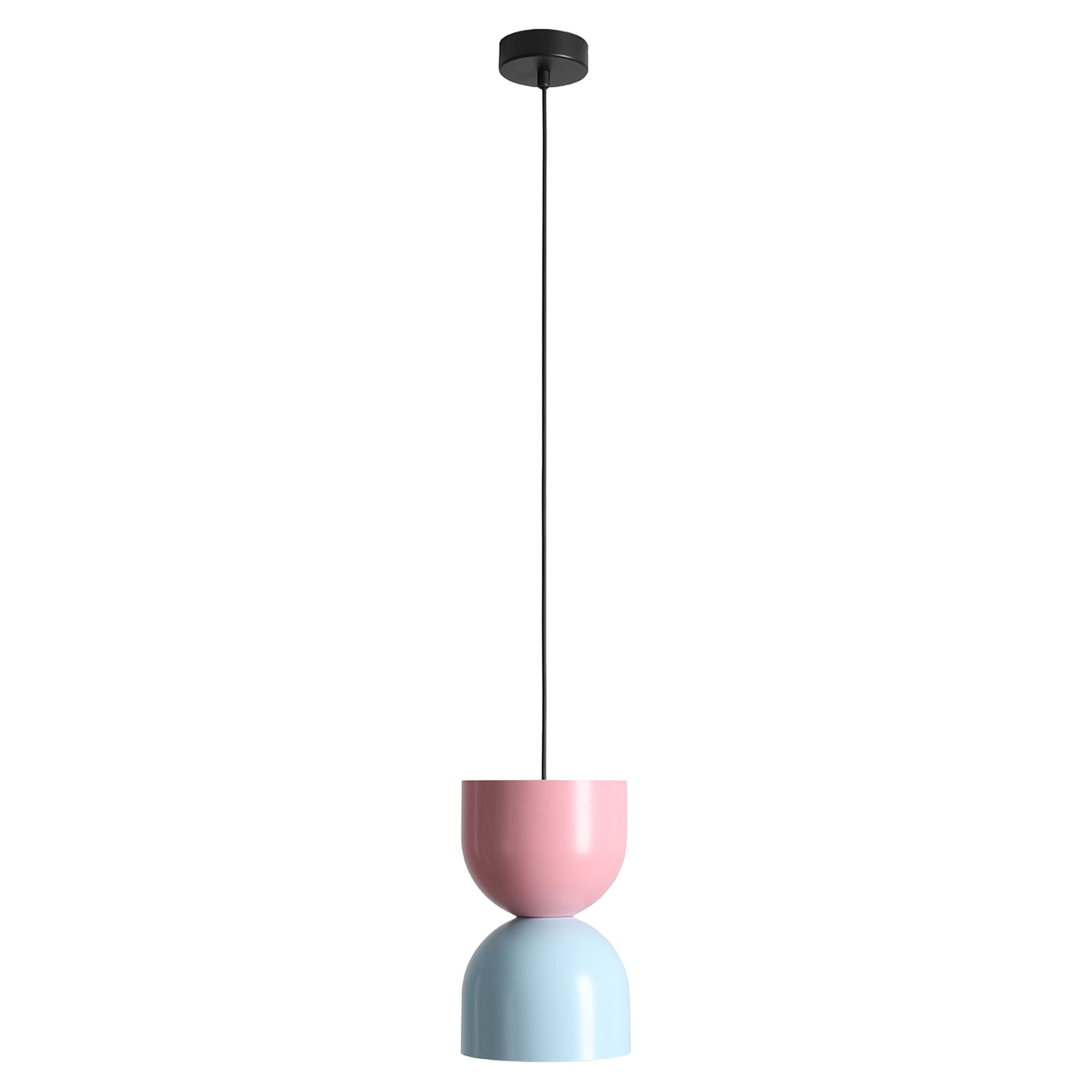 Hængende Lampe Nolto Babyblå, Lyserød
