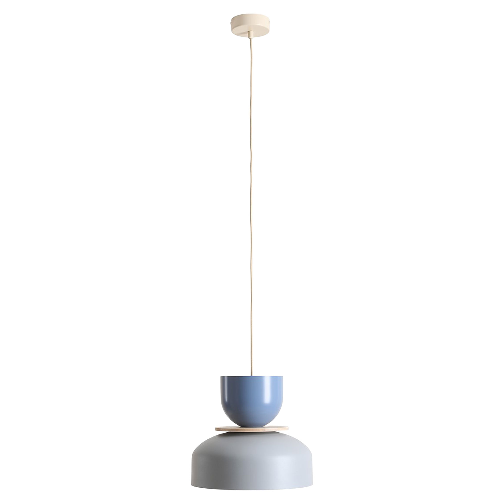 Hængende Lampe Svelo Grå, Dueblå