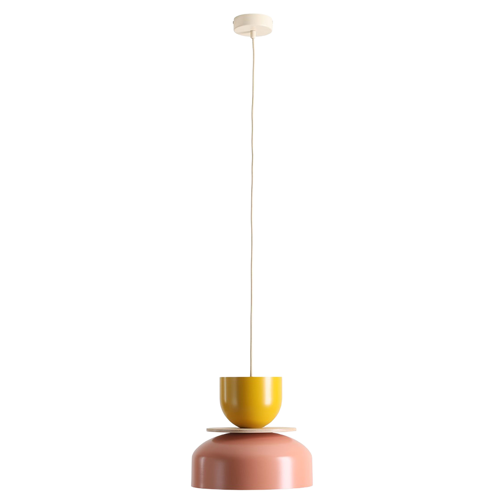 Hængende Lampe Svelo Korall, Sennepsgul