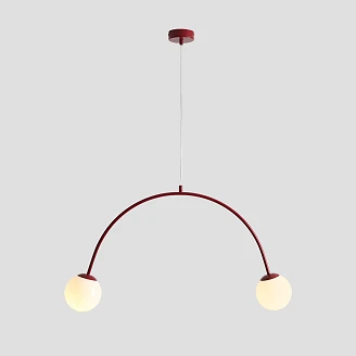 Hængende Lampe <strong>Klinty</strong>  Duo Vinrød
