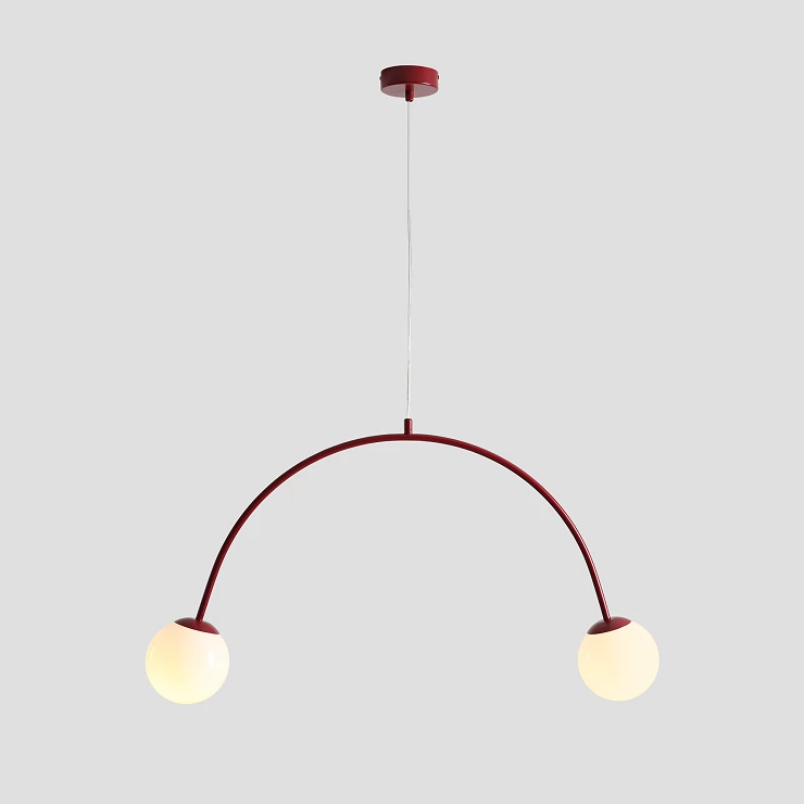 Hængende Lampe Klinty Duo Vinrød