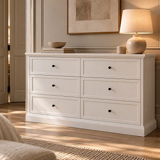 Skænk Halma Hvid Opal, Artisan Eg 39.5x146 cm