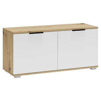Skohylde Rogen Artisan Eg, Hvid 38x100 cm