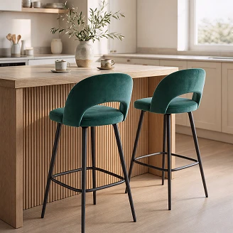 Barstol Brelen Mørkegrøn 65 cm