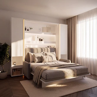 Lenart Seng <strong>Bed Concept</strong>  Hvid 131x218 cm