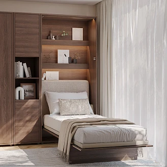 Lenart Foldbar vægseng <strong>Bed Concept</strong>  Dunin Eg 101x218 cm