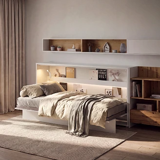Lenart Seng <strong>Bed Concept</strong>  Hvid 211x108 cm