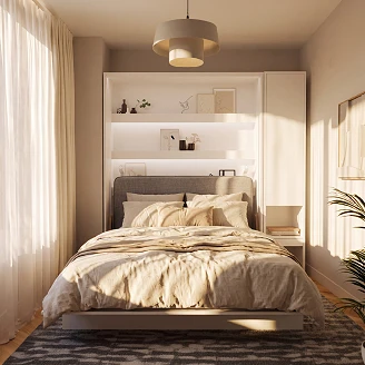 Lenart Væghylde <strong>Bed Concept</strong>  Hvid 45x218 cm
