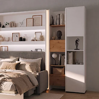 Lenart Væghylde <strong>Bed Concept</strong>  Hvid 45x218 cm