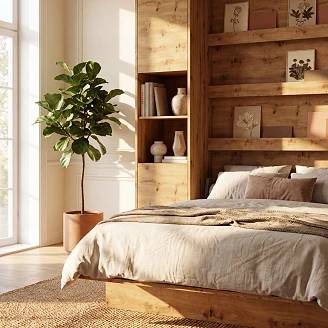 Lenart Væghylde <strong>Bed Concept</strong>  Artisan Eg 45x218 cm