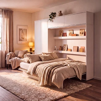 Lenart Væghylde <strong>Bed Concept</strong>  Hvid 211x40 cm