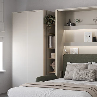 Lenart Garderobeskab <strong>Bed Concept</strong>  Hvid 101x218 cm