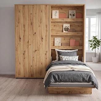 Lenart Garderobeskab <strong>Bed Concept</strong>  Artisan Eg 101x218 cm