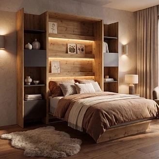 Lenart Bogreol <strong>Bed Concept</strong>  Artisan Eg, Sort 44x218 cm