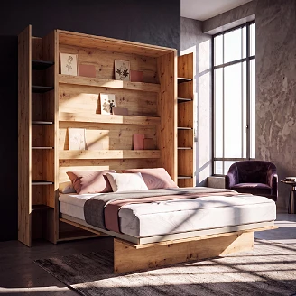Lenart Bogreol <strong>Bed Concept</strong>  Artisan Eg, Sort 27x218 cm