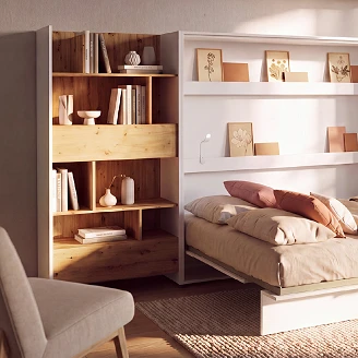 Lenart Bogreol <strong>Bed Concept</strong>  Hvid, Artisan Eg 92x178 cm