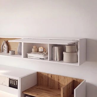 Lenart Væghylde <strong>Bed Concept</strong>  Hvid 92x33 cm