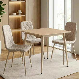 Spisebord <strong>Aleria</strong>  Travertine, Kashmir 80x80 cm