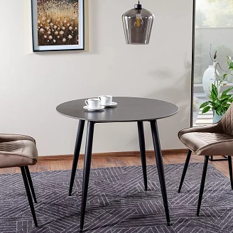 Spisebord Aleria Sort Ø90 cm