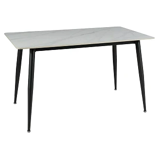 Spisebord <strong>Aleria</strong>  Hvid, Sort 160x90 cm