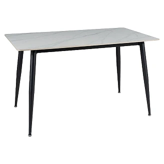 Spisebord <strong>Aleria</strong>  Hvid, Sort 130x70 cm