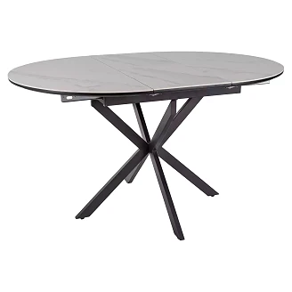 Udtrækkeligt spisebord <strong>Sorvani</strong>  Hvid, Sort 100x100 cm