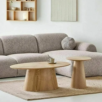Sofabord <strong>Viresta</strong>  Eg Ø45 cm
