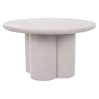 Sofabord <strong>Nareli</strong>  Lysegrå Ø80 cm