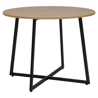 Spisebord <strong>Aleris</strong>  Eg, Sort Ø90 cm