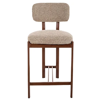 Barstol <strong>Kerin</strong>  Beige, Valnød 81 cm