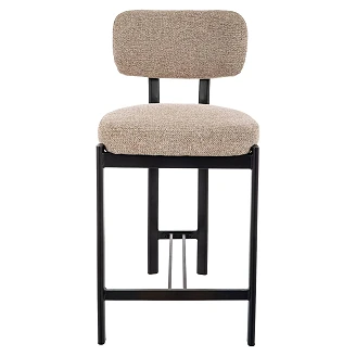 Barstol <strong>Kerin</strong>  Beige, Sort 81 cm