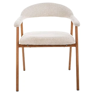 Stol med Armlæn <strong>Särvi</strong>  Beige, Eg